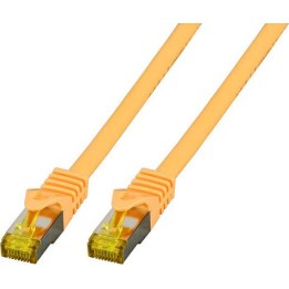 EFB RJ45 patch cable, S/FTP Cat.6A, LSZH Cat.7, bare cable, 7.50m, yellow