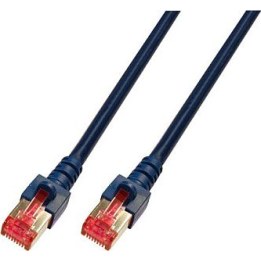 EFB RJ45 patch cable, S/FTP, Cat.6, LSZH, 3m, black