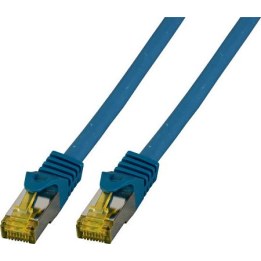 EFB RJ45 patch cable, S/FTP Cat.6A, LSZH Cat.7, bare cable, 10.00m, blue