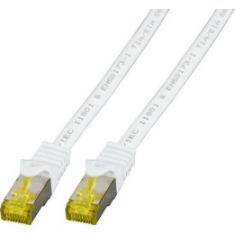 EFB RJ45 patch cable, S/FTP Cat.6A, LSZH Cat.7, bare cable, 7.50m, white