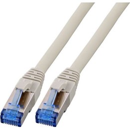 EFB RJ45 patch cable, S/FTP, Cat.6A, Cat.7, TPE, superflex, 10.00m, grey