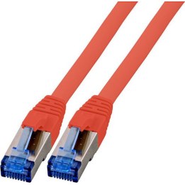 EFB RJ45 Patchk. S/FTP Cat.6A Cat7 TPE superflex 7.50m rot
