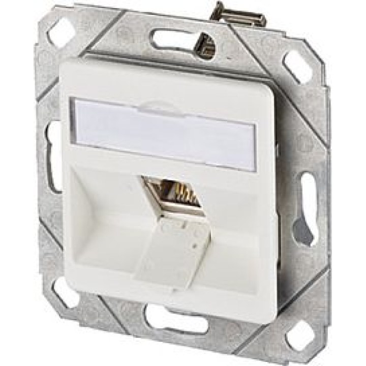 E-DAT module 8(8) flush-mounted junction box, pure white