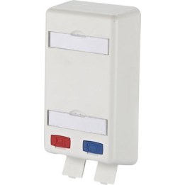 APFL 2-port junction box module, empty, pure white