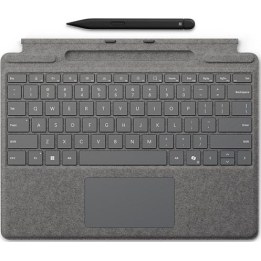 Clavier Microsoft Surface Pro avec stylet Slim Pen - platine