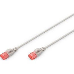 DIGITUS CAT 6 U/UTP Slim-Patchkabel, 2 m, grau
