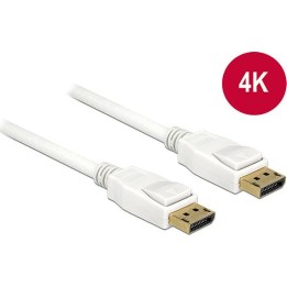 DELOCK Cable DisplayPort 1.2 Conector - Conector DisplayPort 2 m blanco 4K