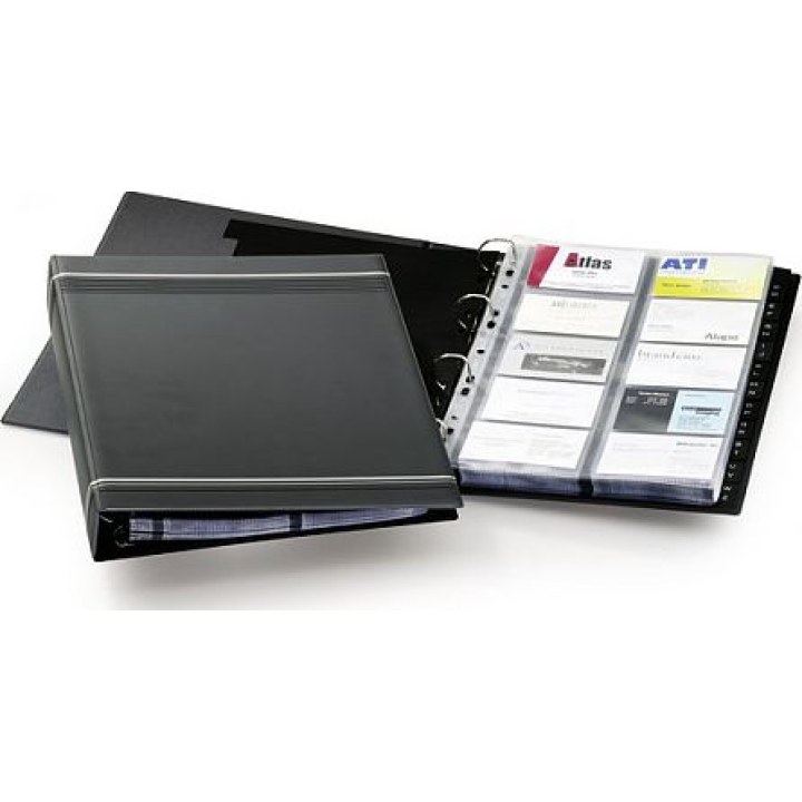 DURABLE Visitenkarten-Ringbuch anthrazit