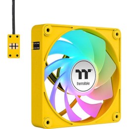 Ventola di raffreddamento per PC Thermaltake CT120 EX Reverse ARGB Sync da 120 mm, modello Bumblebee, confezione da 3 pezzi