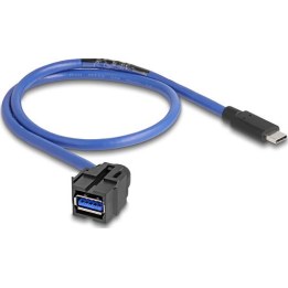 Keystone Modul USB 5 Gbps: de tomada fêmea para ficha USB Type-C™, com cabo