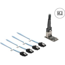 Controller M.2 2242 Key B+M con 4 porte SATA e cavo da 1 m