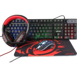 Set da gioco Ultron HAWK nero, con cavo, 4 in 1