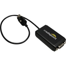 Cradlepoint - Cable USB/serie - USB (M) con tornillos a RS-232 (W) con tornillos - 40 cm - Tornillos de mariposa - para la serie