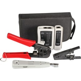 4-piece network technology tool set, with case