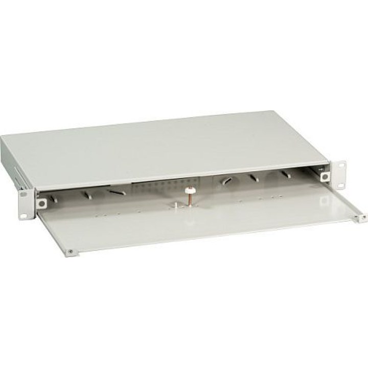 EFB Spleibox, pull-out, 1U, without front panel, unmounted, grey