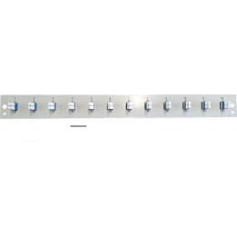 Panel frontal EFB equipado con 12 conectores LC Duplex OS2, negro