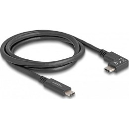 USB 10 Gbps Kabel USB Type-C™ Stecker zu USB Type-C™ Stecker gewinkelt links / rechts 1 m 4K PD 60 W mit E-Marker