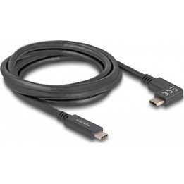 USB 5 Gbps Kabel USB Type-C™ Stecker zu USB Type-C™ Stecker gewinkelt links / rechts 2 m 4K PD 60 W mit E-Marker
