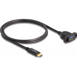 Câble USB SuperSpeed 10 Gbps (USB 3.2 Gen 2) avec connecteur USB Type-C™ mâle vers prise USB Type-A femelle, 1 m, pour montage e