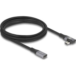 Cabo de extensão USB de 20 Gbps com conector em ângulo para a esquerda/direita, USB PD 3.1 com gama de potência alargada de 240 