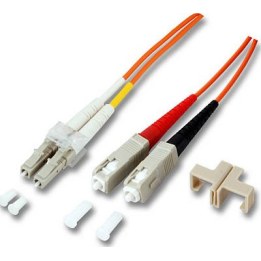 EFB Duplex Patch Cable LC-SC OM2 1m LSZH 2mm orange