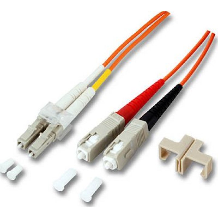 EFB Duplex Patch Cable LC-SC OM2 1m LSZH 2mm orange