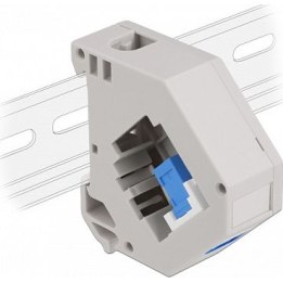 Adaptador para calha com tomada Keystone SC Simplex para tomada SC Simplex, azul