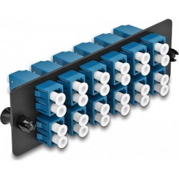 LWL-Adapterpanel LC Duplex UPC 12-Port blau