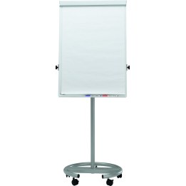 Flipchart MAULoffice, Rundfuß m. 2 Papierhaltern silber