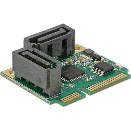 Mini-PCIe-E/A, PCIe-Halbformat, 2 × SATA 6 Gb/s