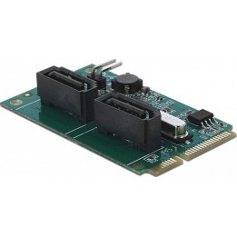 Adaptateur Mini PCIe vers 2 x SATA avec RAID