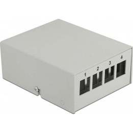Keystone Patchpanel 4 Port grau