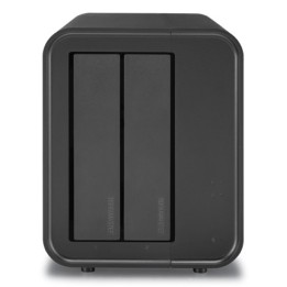 Caixa TERRAMASTER D2-320 de 2 compartimentos. USB 3.2 a 10 Gbps, RAID. Sem disco