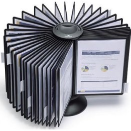 DURABLE SHERPA® CAROUSEL 40 présentoir rotatif A4 noir