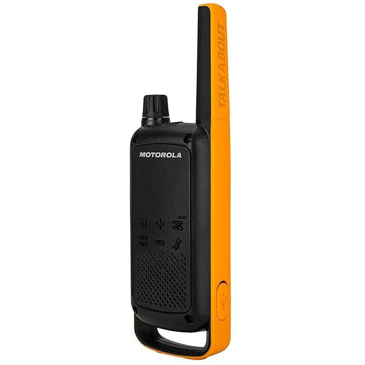 Rádio bidirecional Motorola Talkabout T82 Extreme Quad Pack 16 canais preto, laranja
