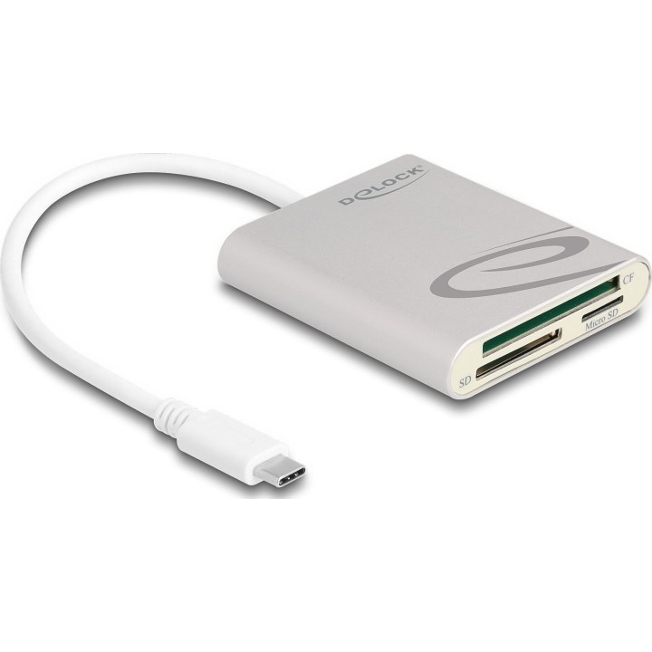 Lector de tarjetas USB Type-C™ para tarjetas de memoria Compact Flash, SD o Micro SD