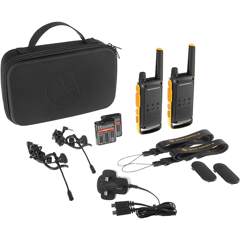 Motorola Talkabout T82 Extreme Twin Pack two-way radio 16 channels Black, Orange