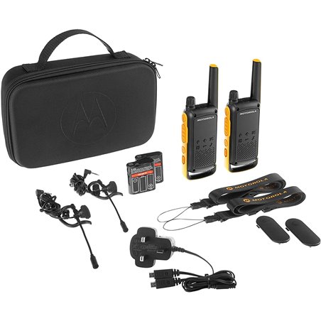 Motorola Talkabout T82 Extreme Twin Pack two-way radio 16 channels Black, Orange