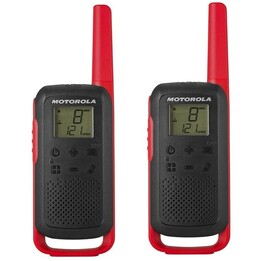 Rádios bidirecionais Motorola TALKABOUT T62 16 canais 12500 MHz Preto, Vermelho