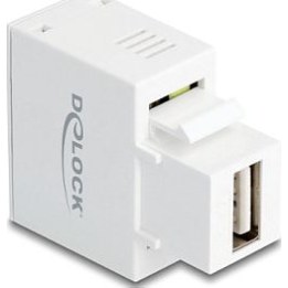Módulo Keystone com tomada de carregamento USB tipo A de 5 W, branco