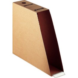 LEITZ A4 Brown Standing Magazine File