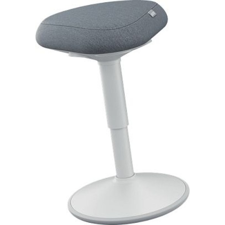 Taburete LEITZ Ergo Active con asiento cómodo, gris