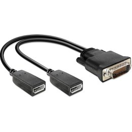 Adapter DMS-59 Stecker – 2 x DP-Buchse, 25 cm