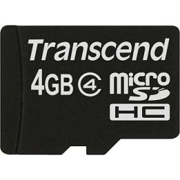 CARTE 4 Go Transcend microSDHC Classe 4