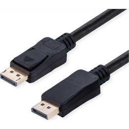 VALUE DisplayPort cable, v2.1, 10K, DP ST – ST, black, 5 m