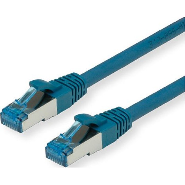 VALUE Patch Cable Cat 6A Class EA S/FTP PiMF LSOH blue 20m