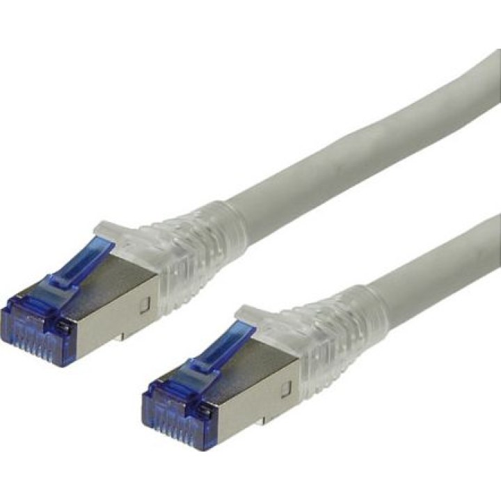 VALUE Patch Cable Cat.6A Class EA S/FTP PiMF Solid Wire LSOH Grey 30m