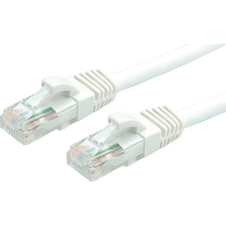 VALUE Cat.6A (Class EA) UTP patch cable, white, 20 m