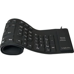 Teclado flexible LogiLink negro