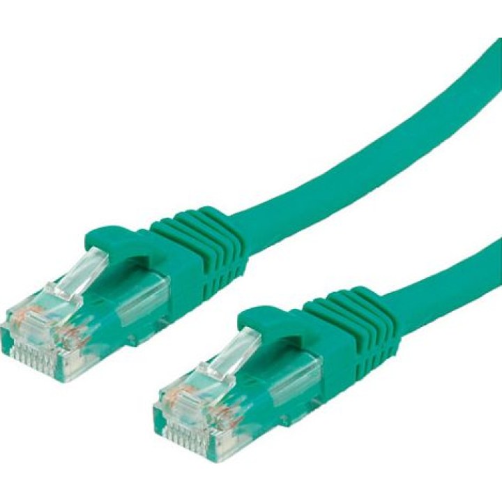 VALUE Cat.6A (Class EA) UTP patch cable, green, 15 m